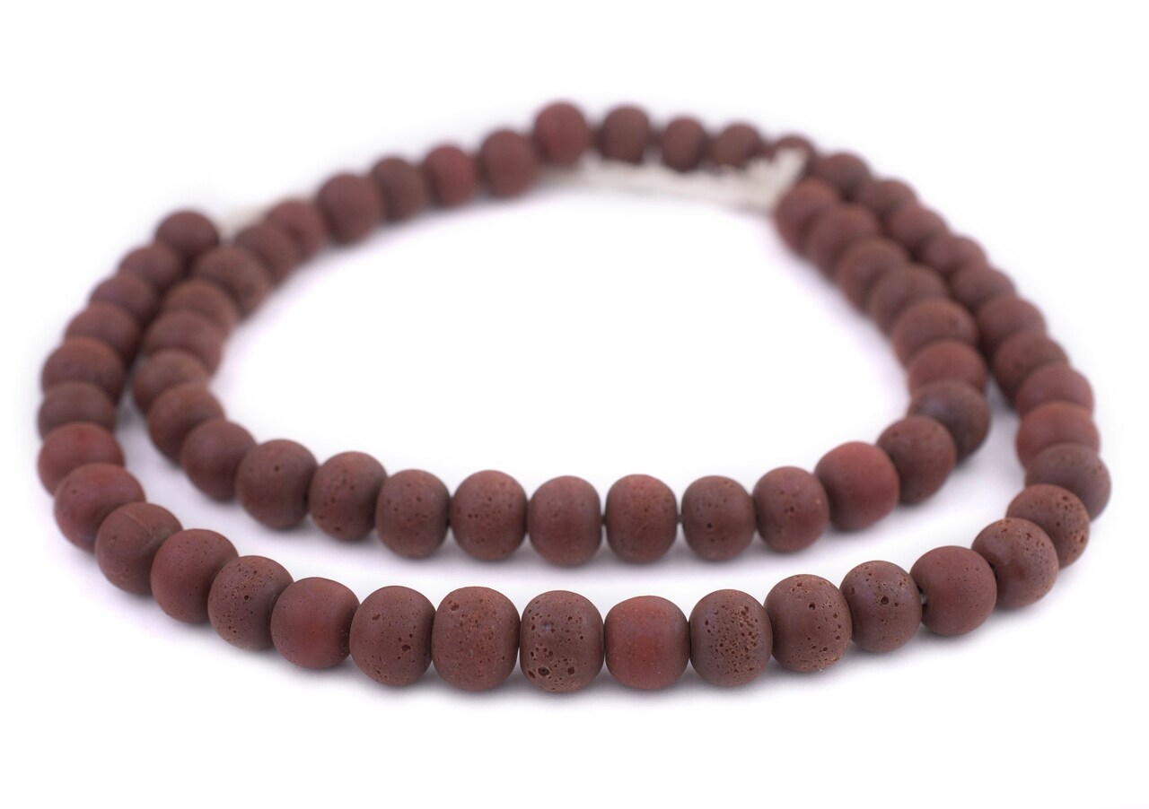 The Bead Chest® Ancient Style Java Glass Beads, 24+ Inch Strand, 11mm Beads, Available in 13 Colors
